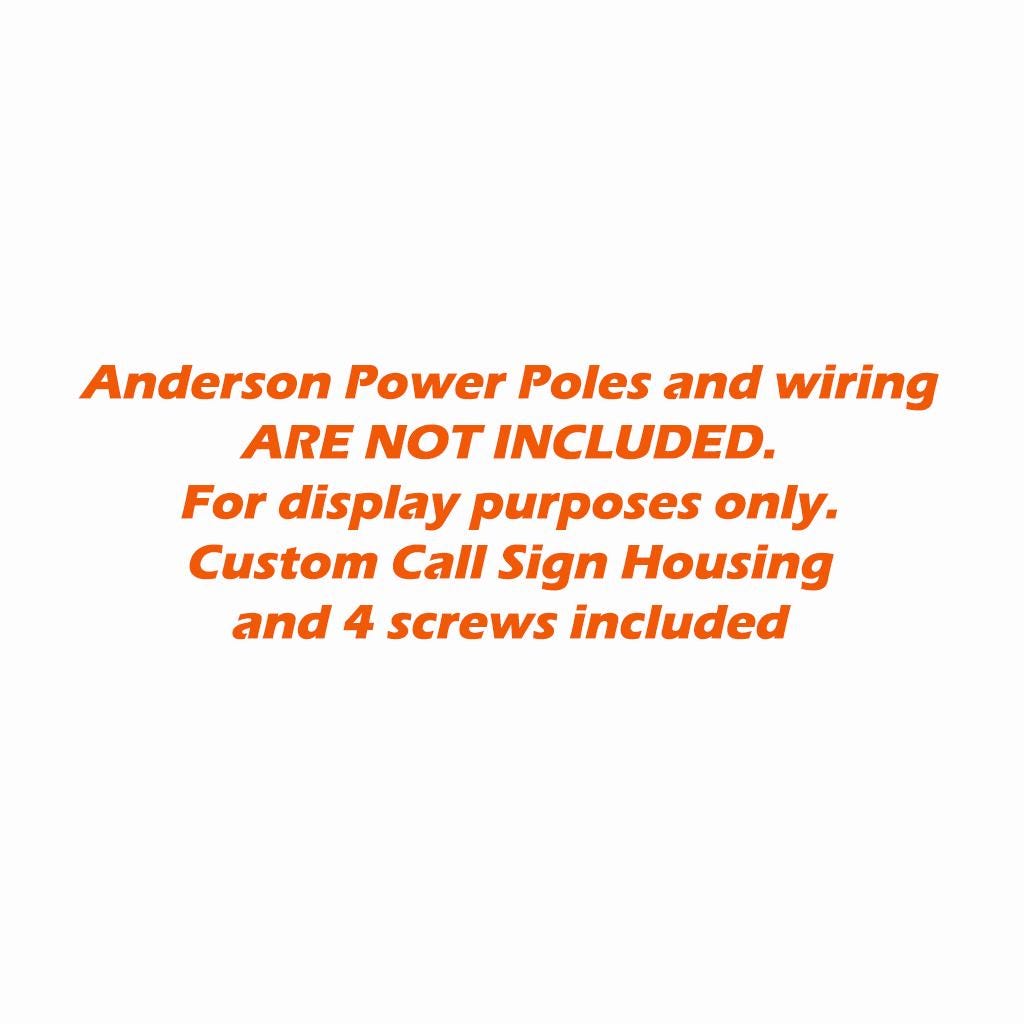 6-Port Anderson Powerpole Distribution Block – not included notice