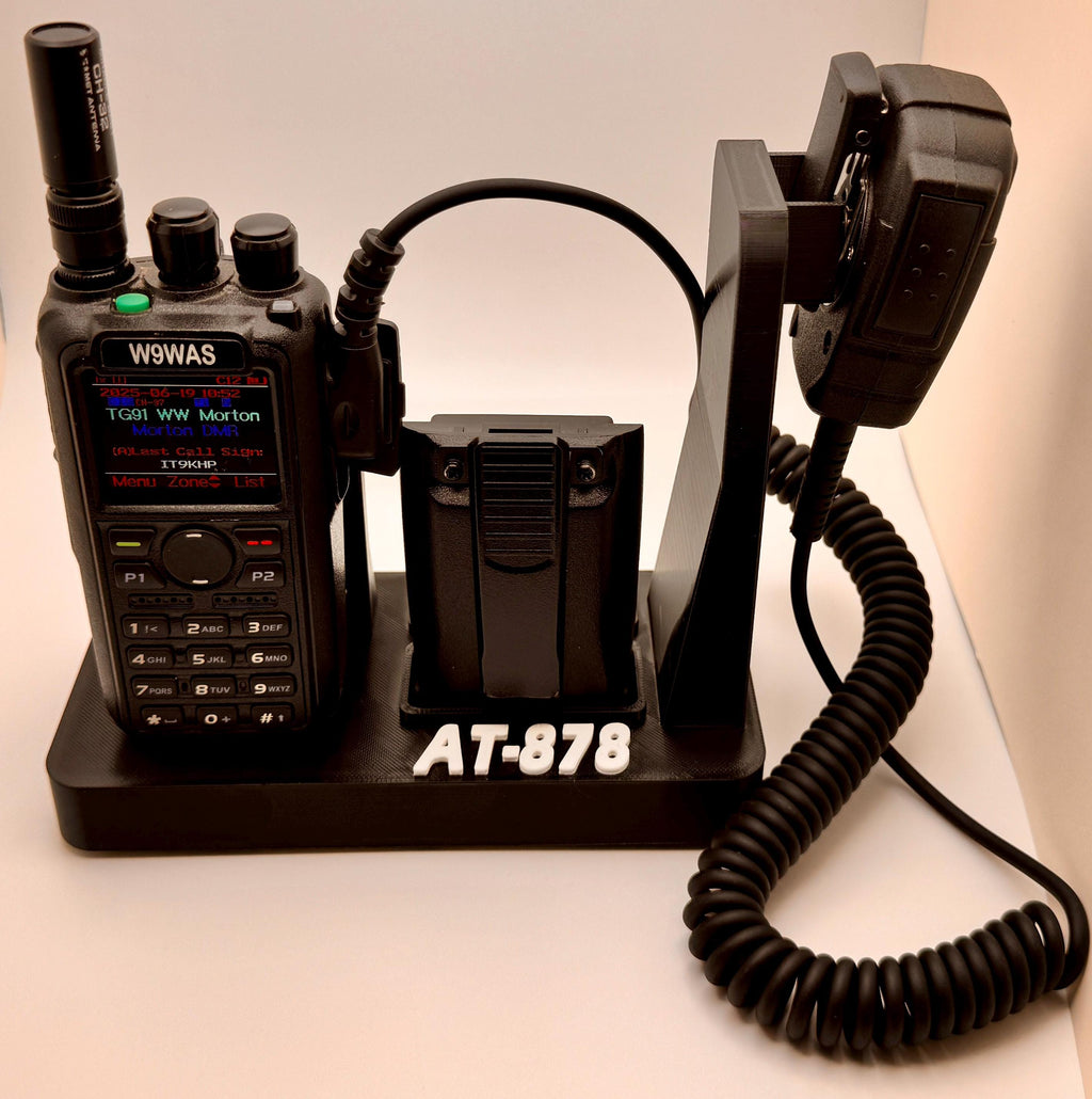 AnyTone AT-878 desk stand – with radio and speaker mic