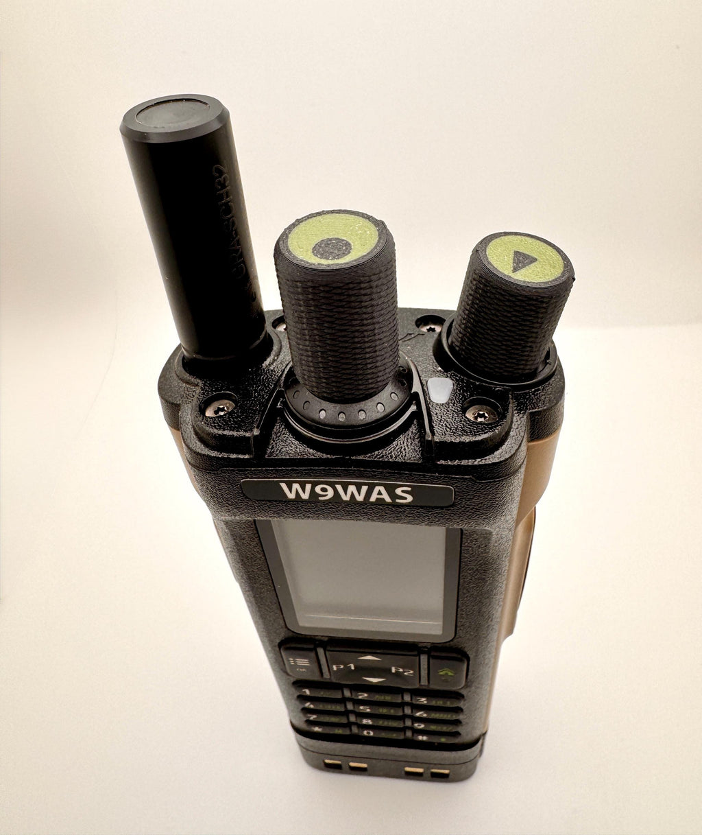 Baofeng DM-32 / UV-32 Knob Set – installed on radio front