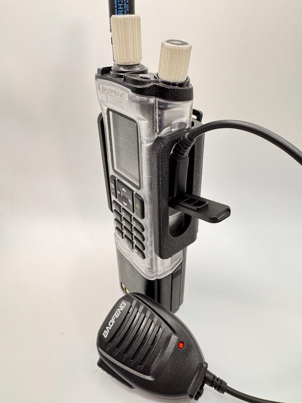 Baofeng UV-32 / DM-32 Dual-Orientation Holster – speaker mic cable side