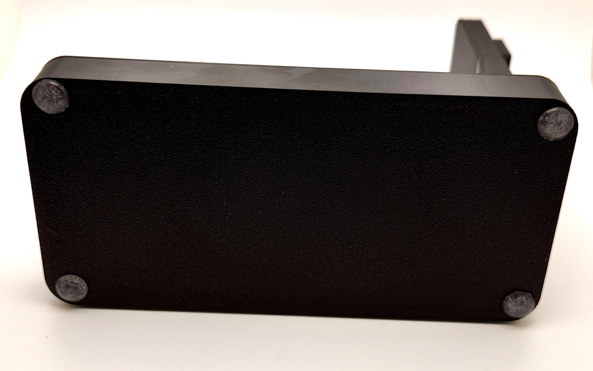 Baofeng UV-5G Plus desk stand – base underside with rubber feet