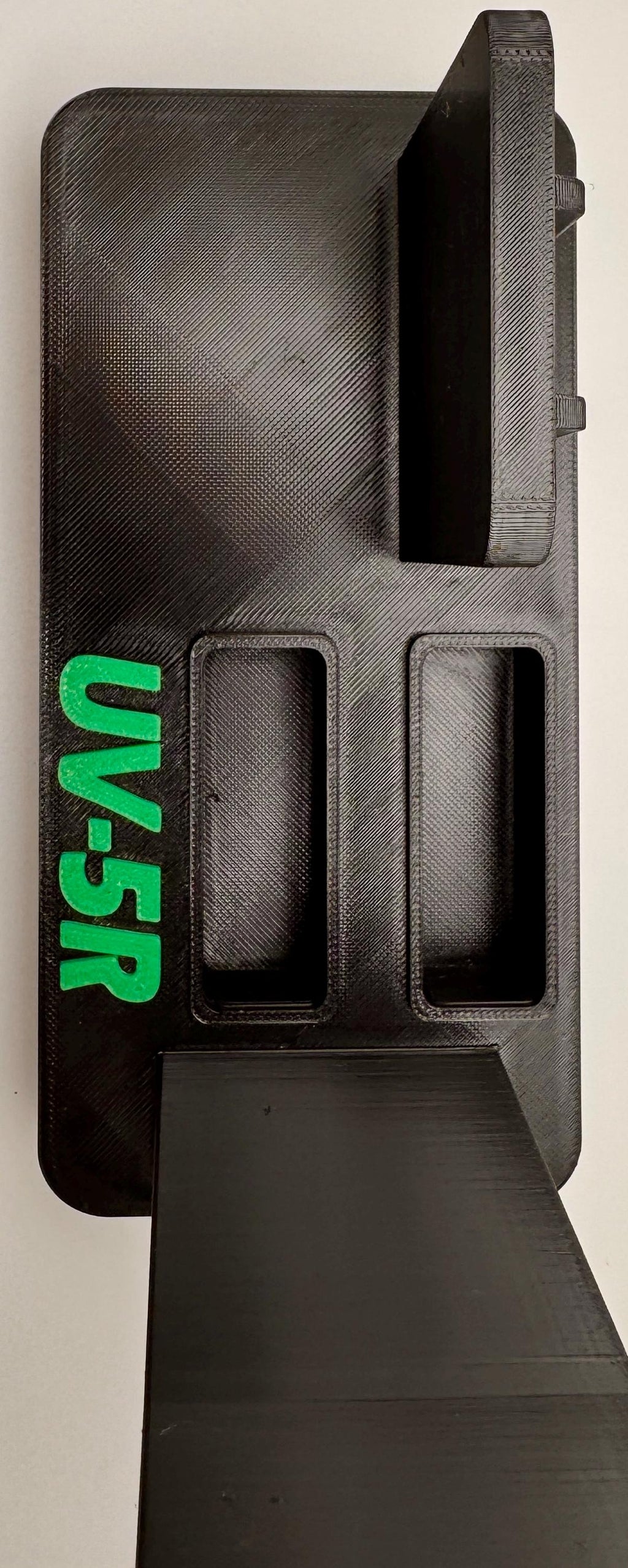 Baofeng UV-5R / UV-5R Plus desk stand – empty stand side view