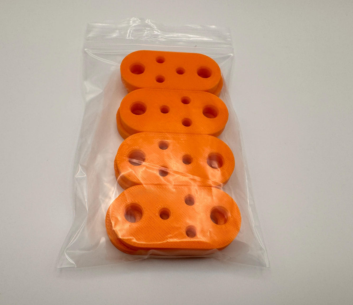 Flat 5-Hole Antenna Wire Insulators – 8-pack sealed and ready to ship