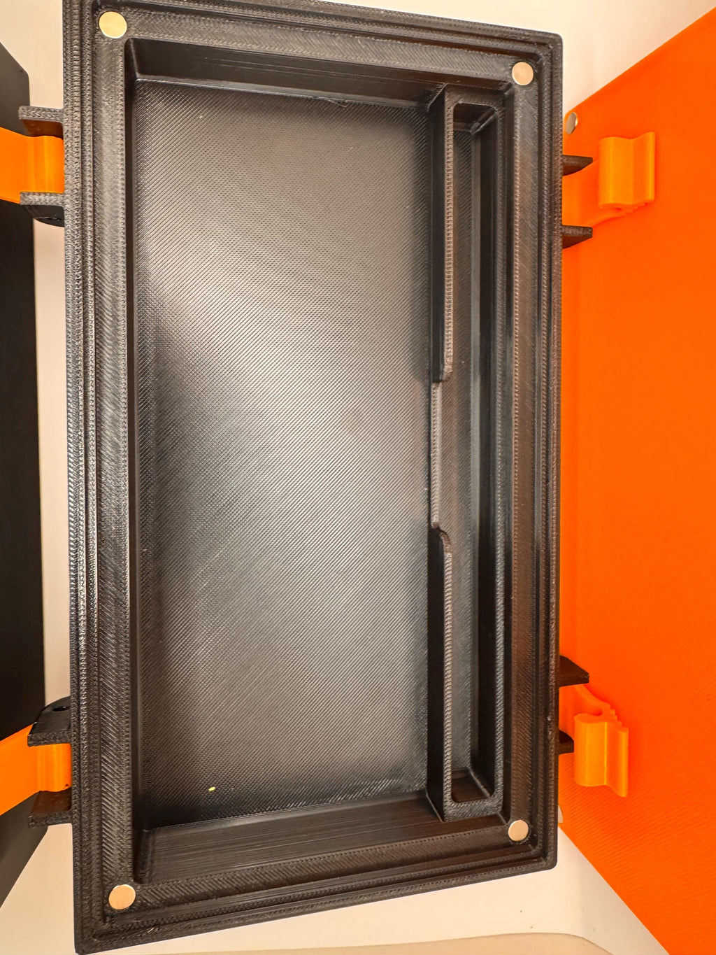 Custom Icom ID-52 radio case with callsign – empty lid compartment