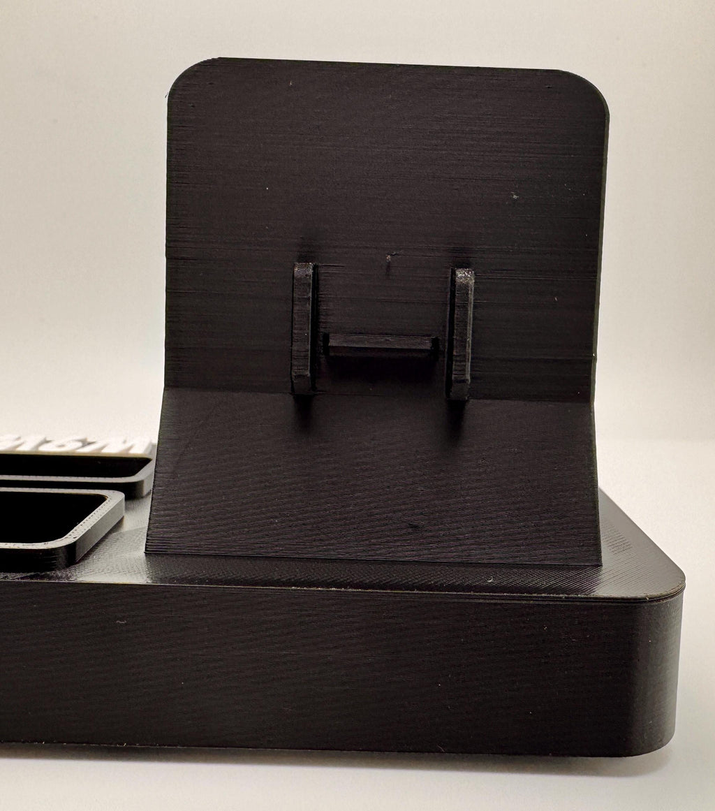 Icom ID-52A desk stand – mic hook rear view