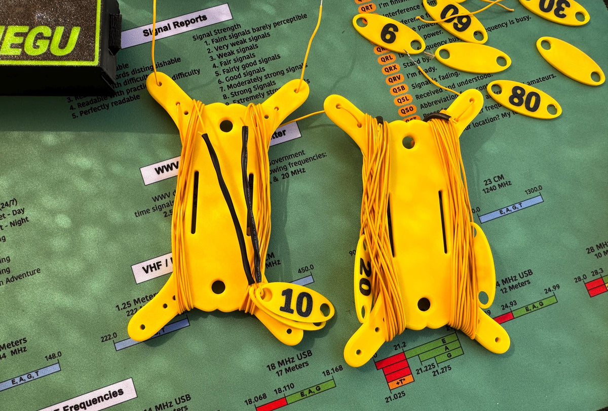 Linked Dipole Band Markers – markers shown with wire winders