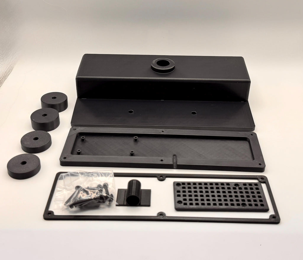 Meshtastic solar node housing – ASA housing kit parts with gasket and hardware