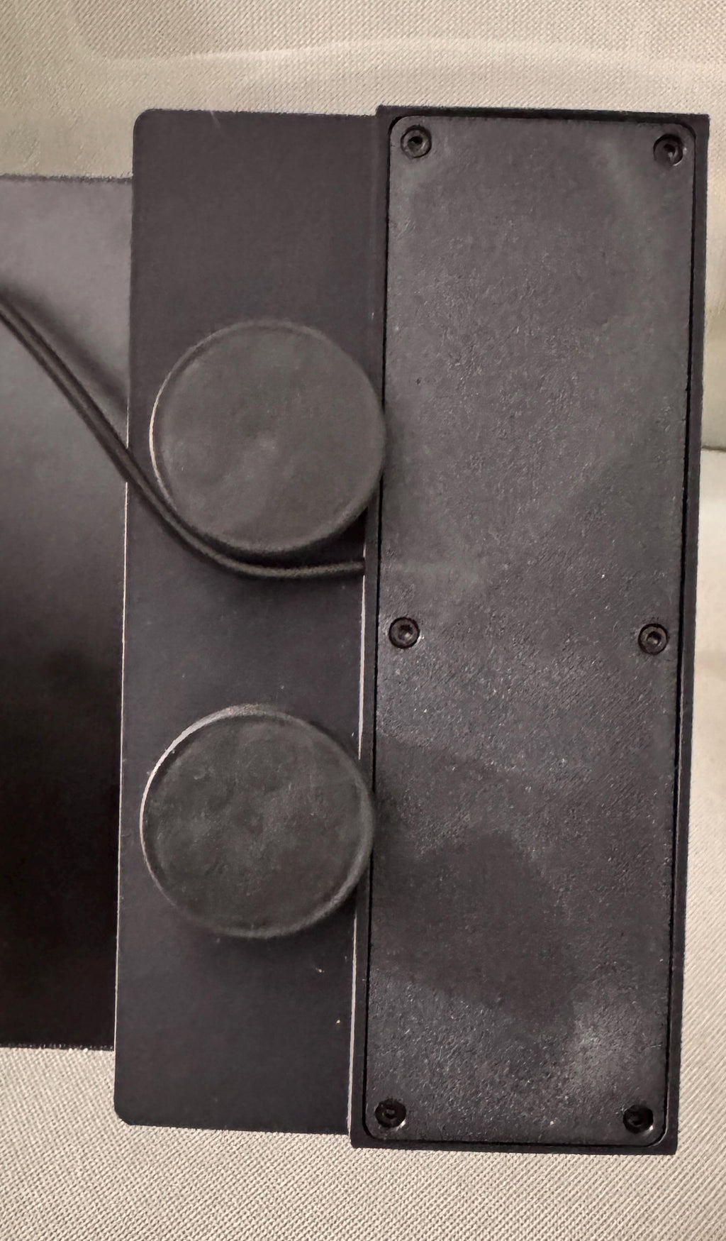 Meshtastic solar node housing – back view with mounting magnets