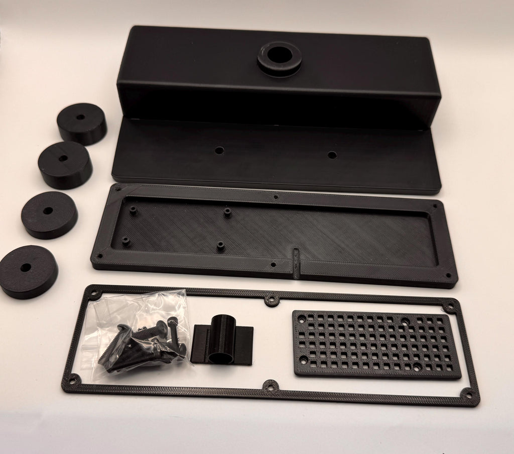 Meshtastic solar node housing – kit parts overview