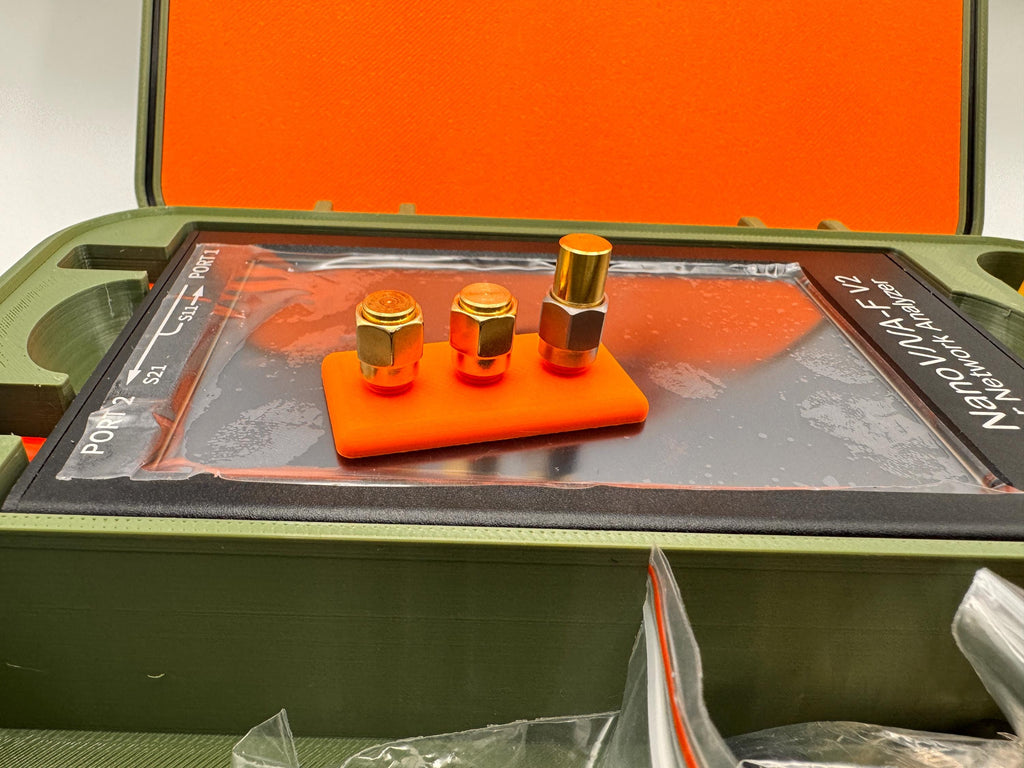 NanoVNA-F V2 case with stand – calibration standards holder