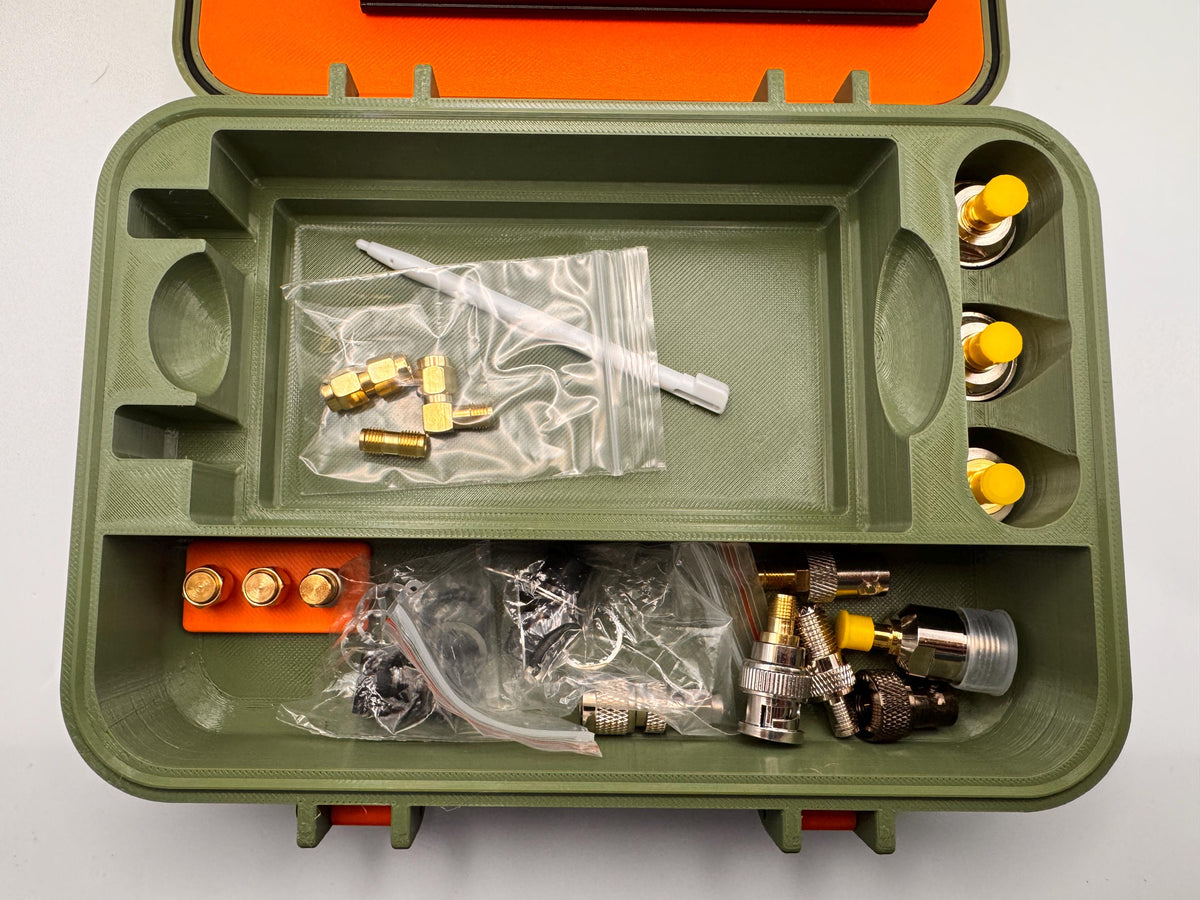 NanoVNA-F V2 case with stand – insert with adapters