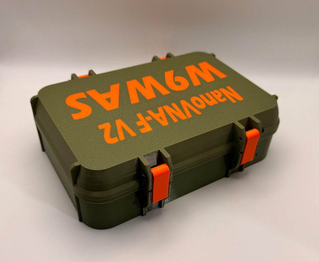 NanoVNA-F V2 case with stand – lid top view