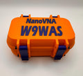 NanoVNA-H 2.8" compact case – orange case with blue callsign lid