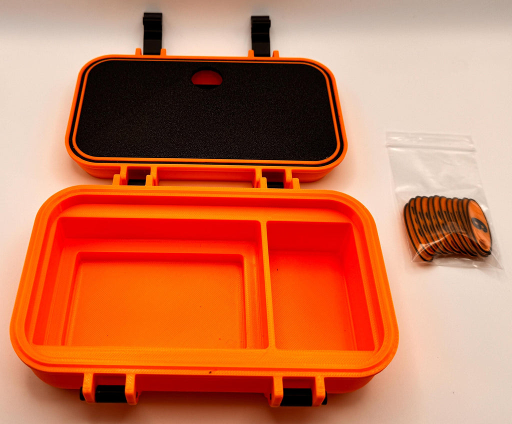 NanoVNA-H 2.8" protective case – open empty with band markers