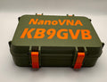 NanoVNA-H4 4" case with stand and standards keeper – callsign lid front
