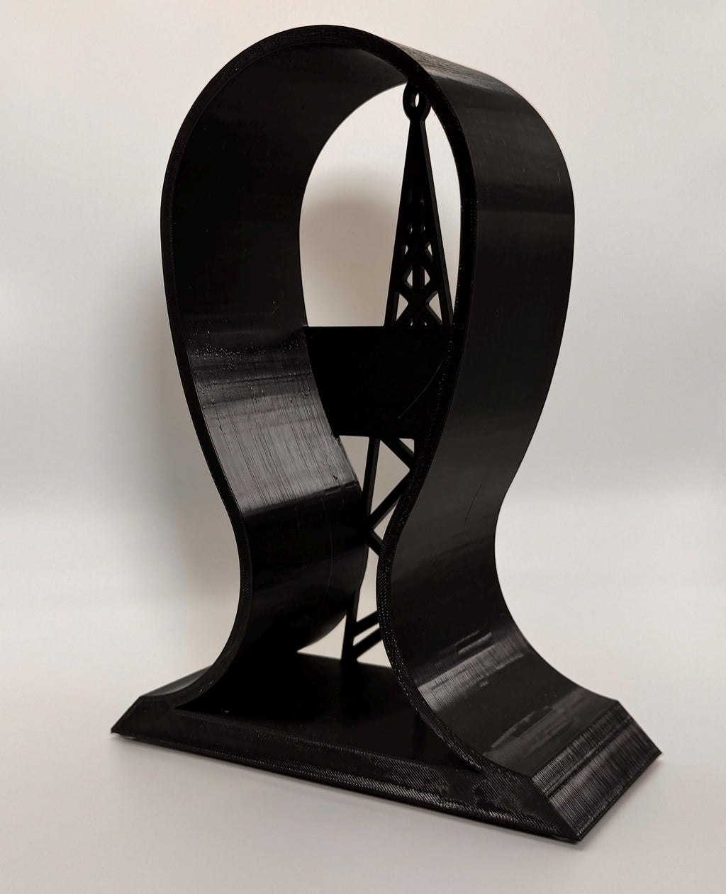 Radio Tower Headset Stand – back view