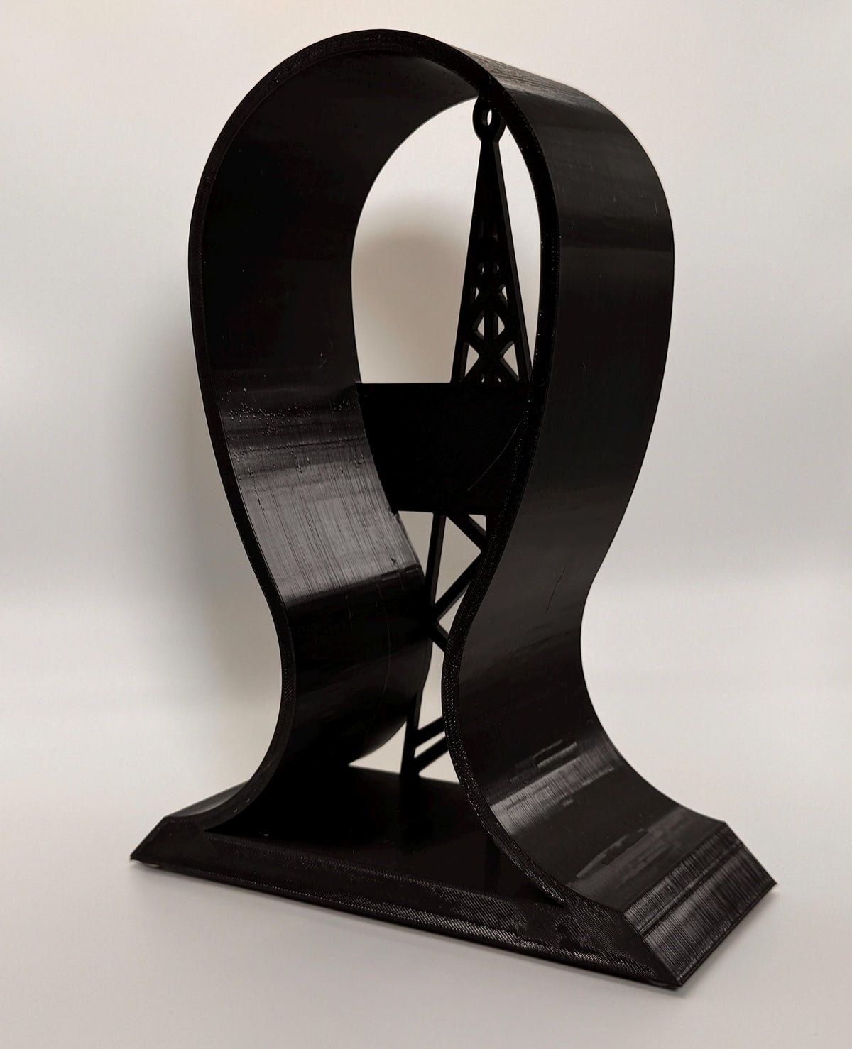 Radio Tower Headset Stand – back view