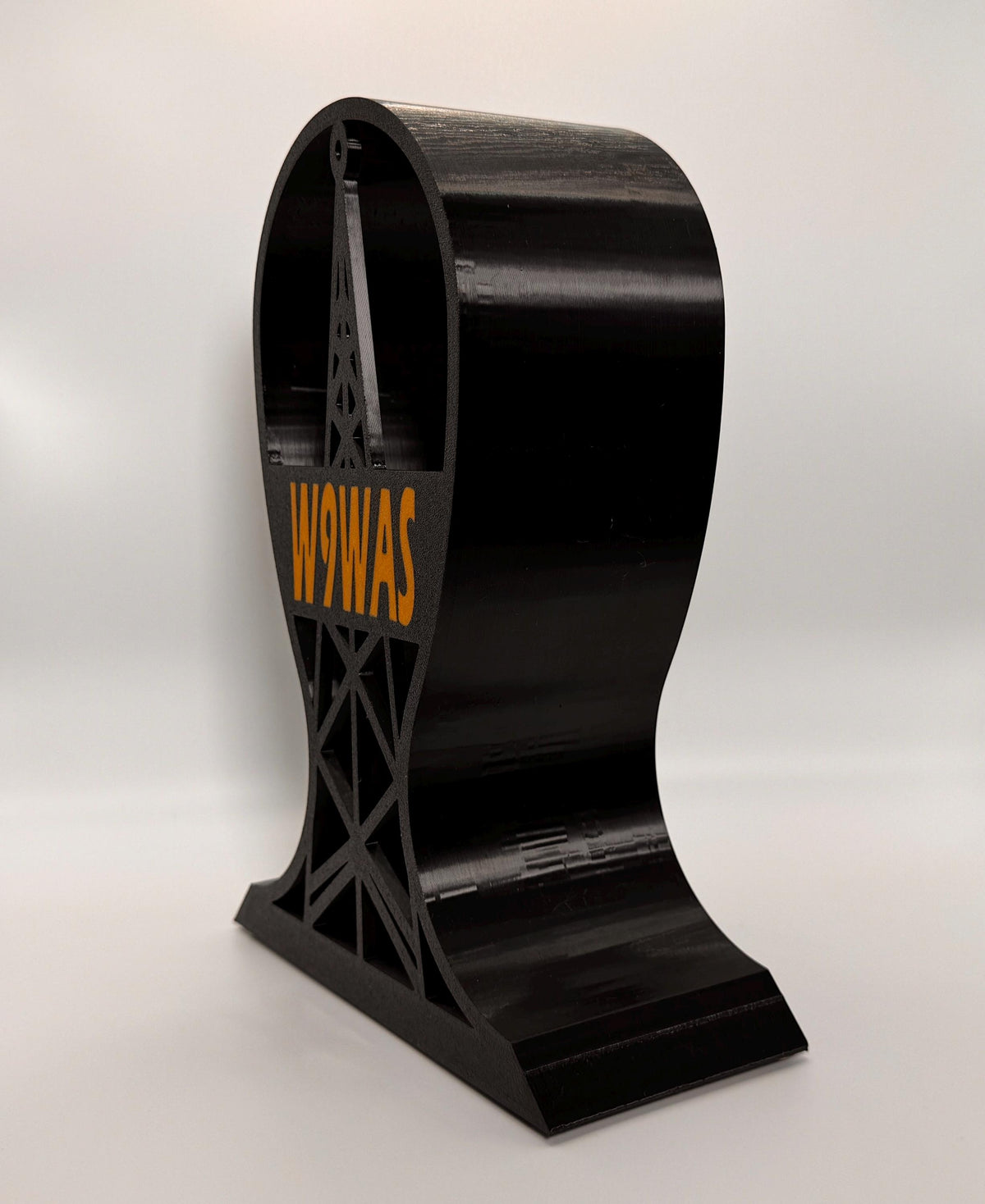 Radio Tower Headset Stand – side view