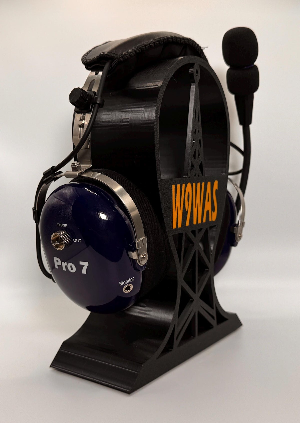 Radio Tower Headset Stand – with headset side