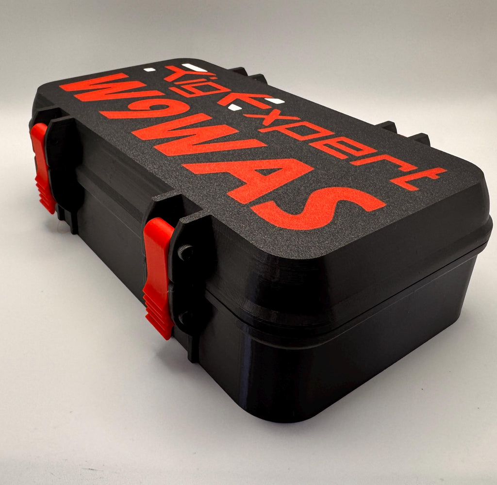 RigExpert Stick large storage case – angled lid view