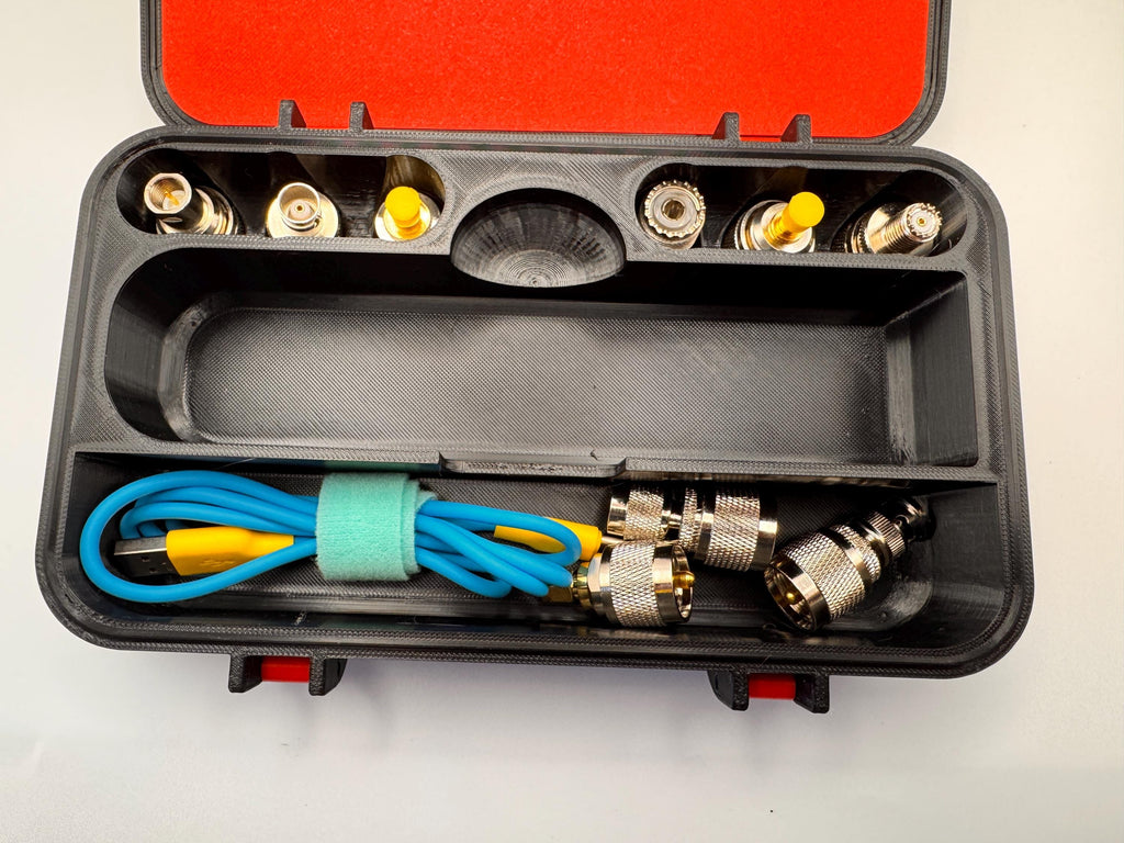 RigExpert Stick large storage case – insert with connectors and cable