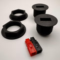 Round Anderson Powerpole Panel Mount – single and double with powerpole