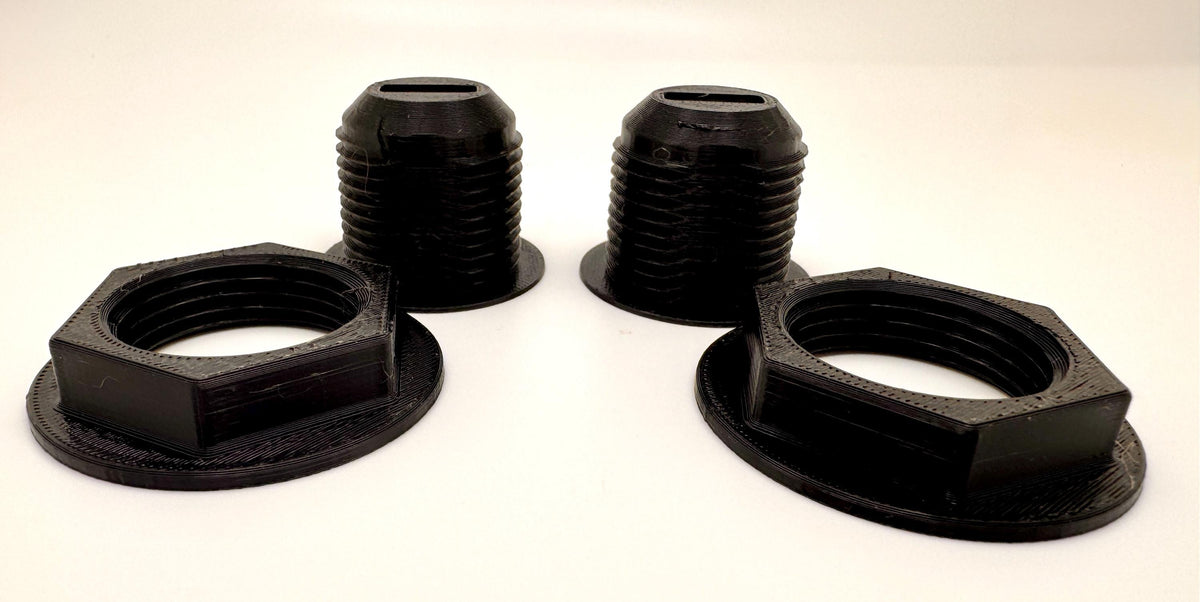 Round Anderson Powerpole Panel Mount – threaded mounts pair