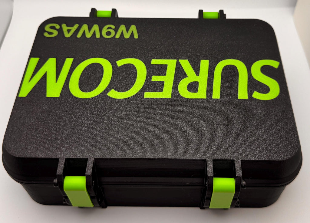 Surecom SW-102 / SW-33 SWR meter case – lid top view