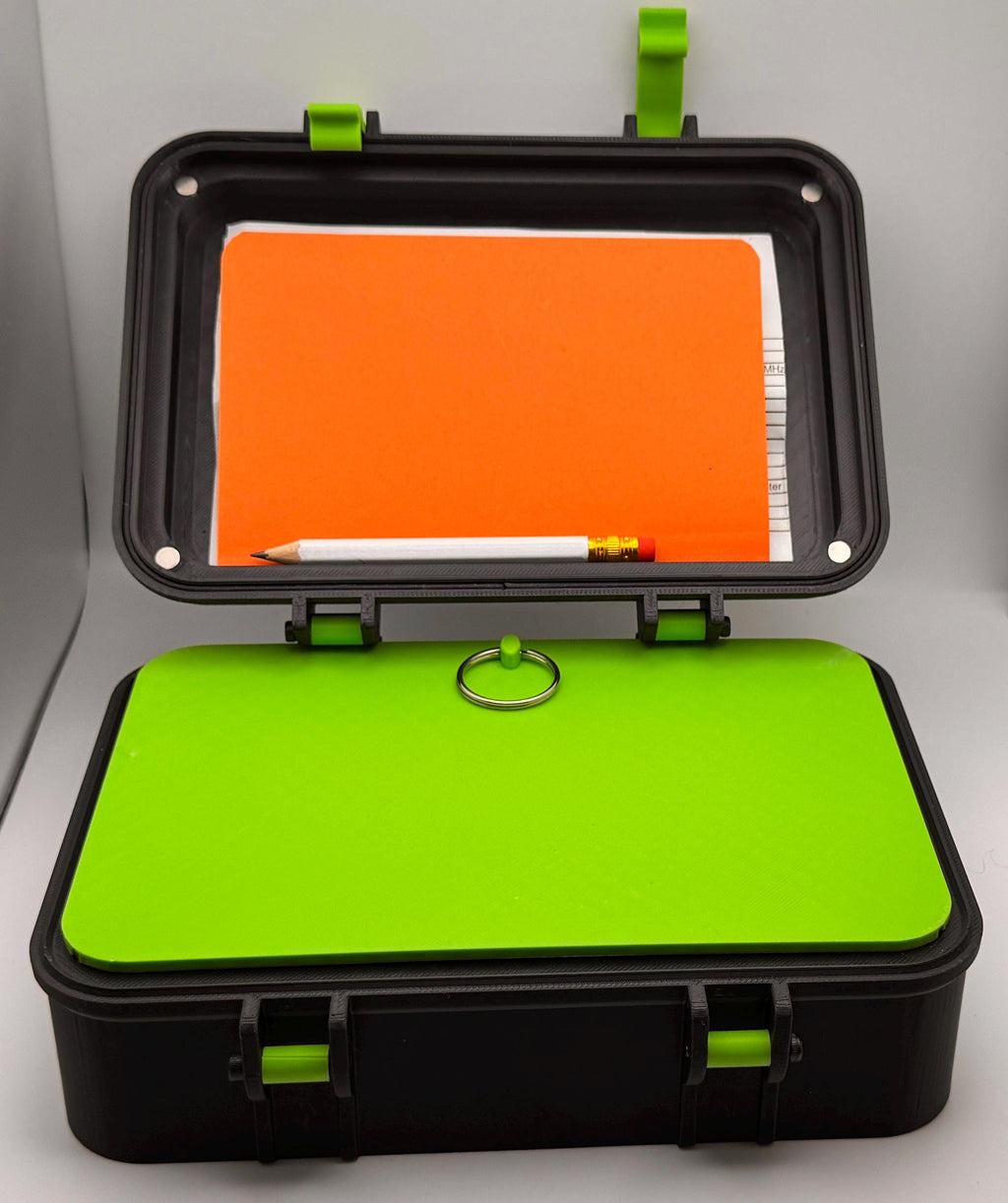 Surecom SW-102 / SW-33 SWR meter case – open lid storage