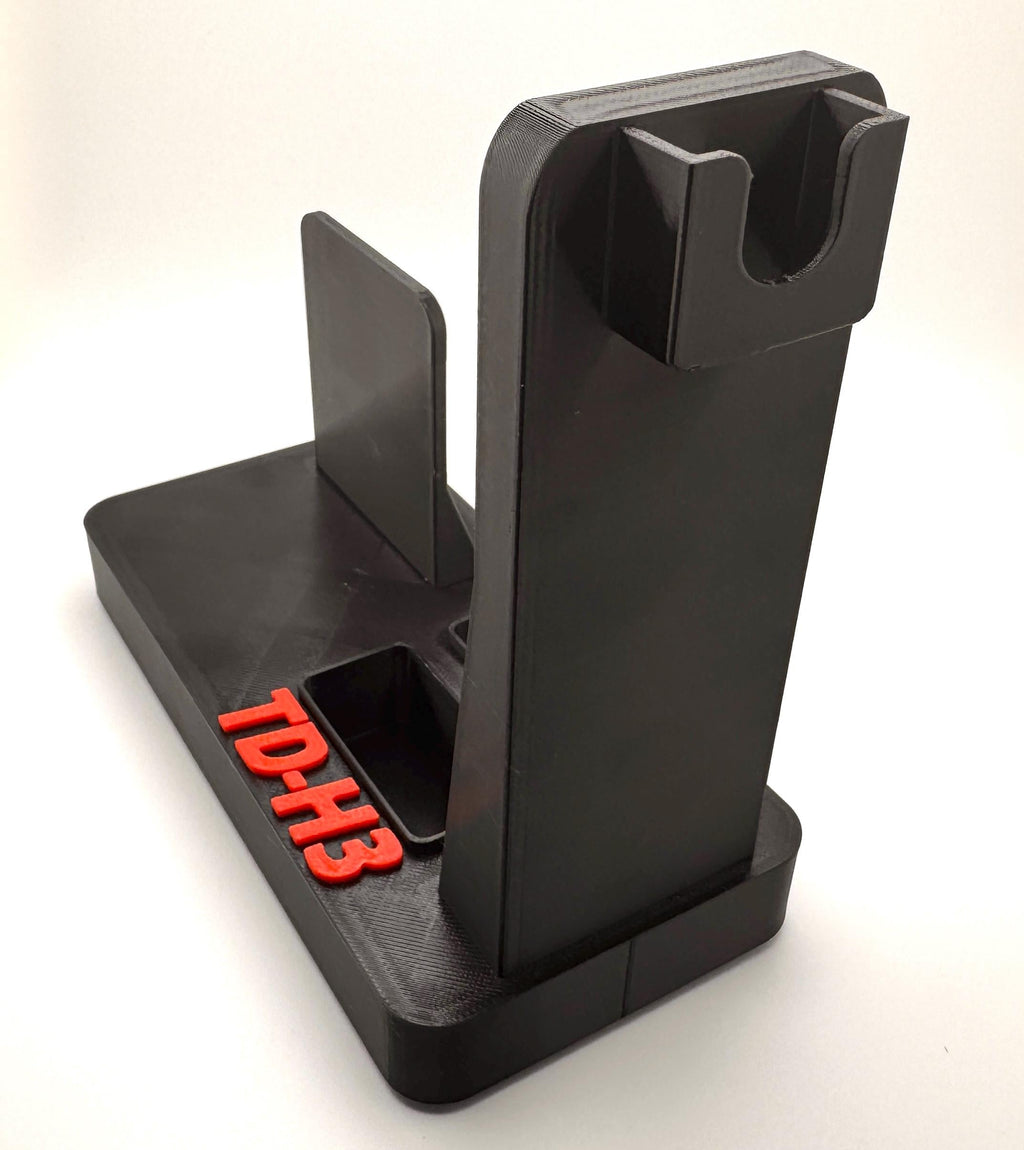 Tidradio TD-H3 desk stand – empty stand end view