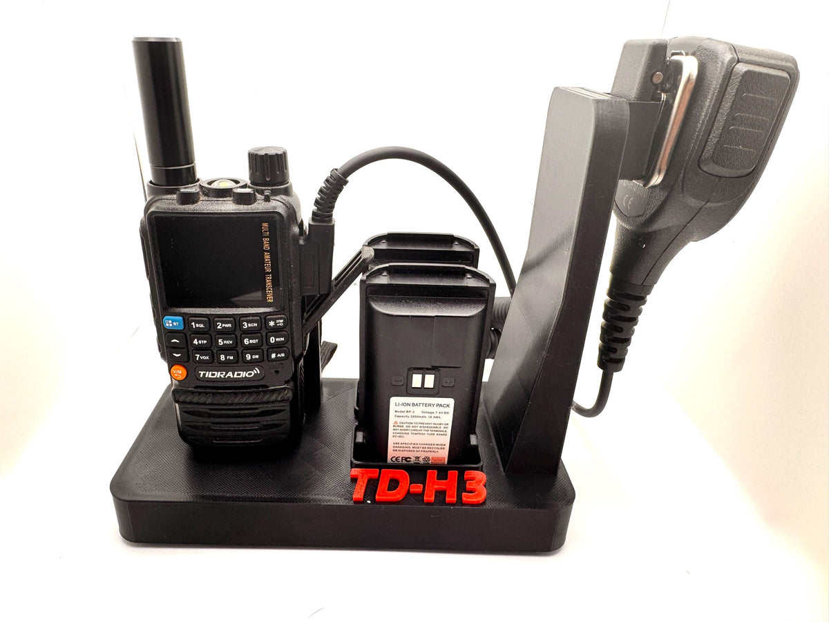 Tidradio TD-H3 desk stand – with radio batteries and mic