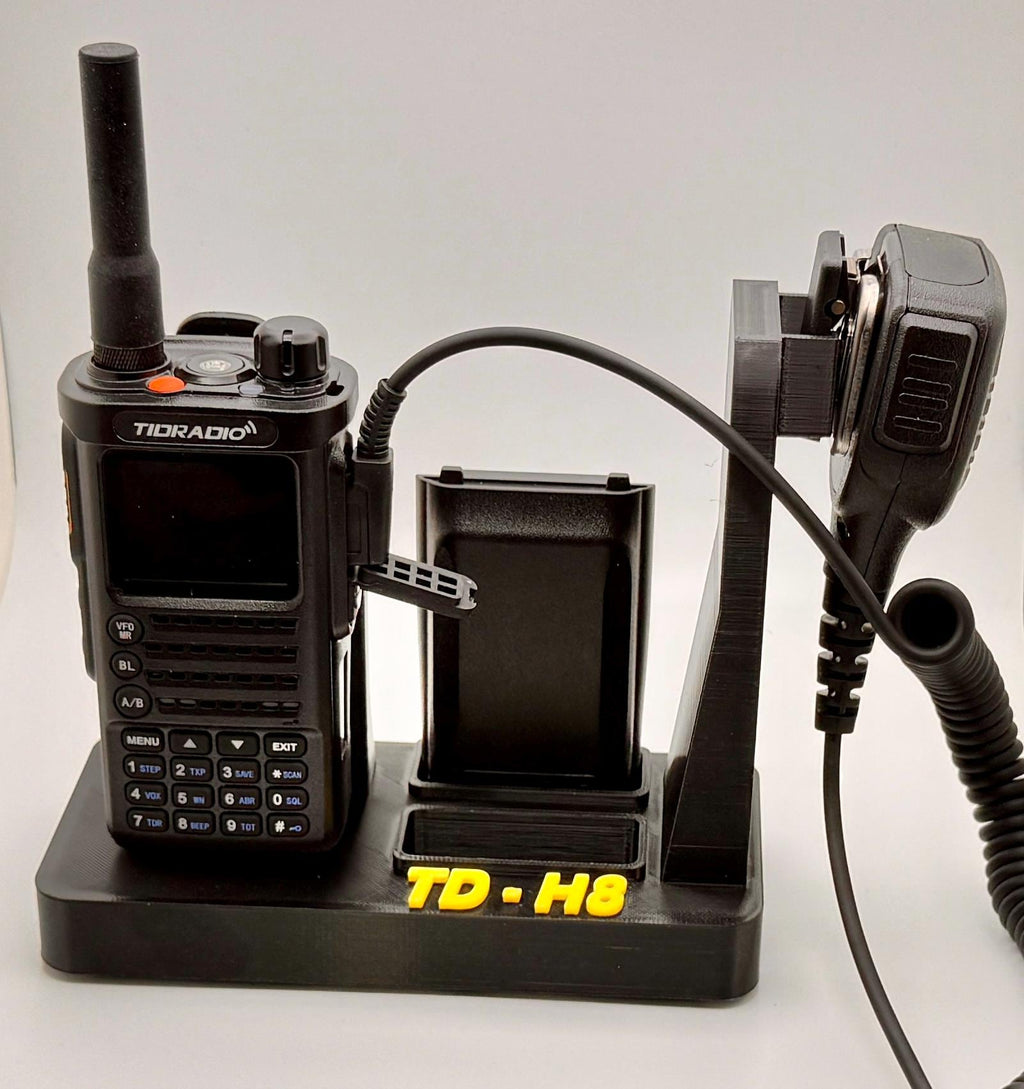 Tidradio TD-H8 desk stand – with radio battery and mic