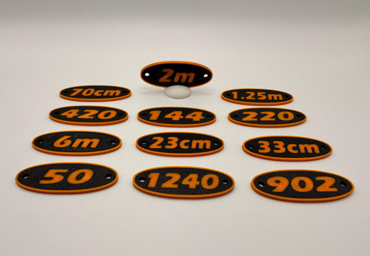 UHF / VHF Band Marker Set – full set with the 2 m marker raised