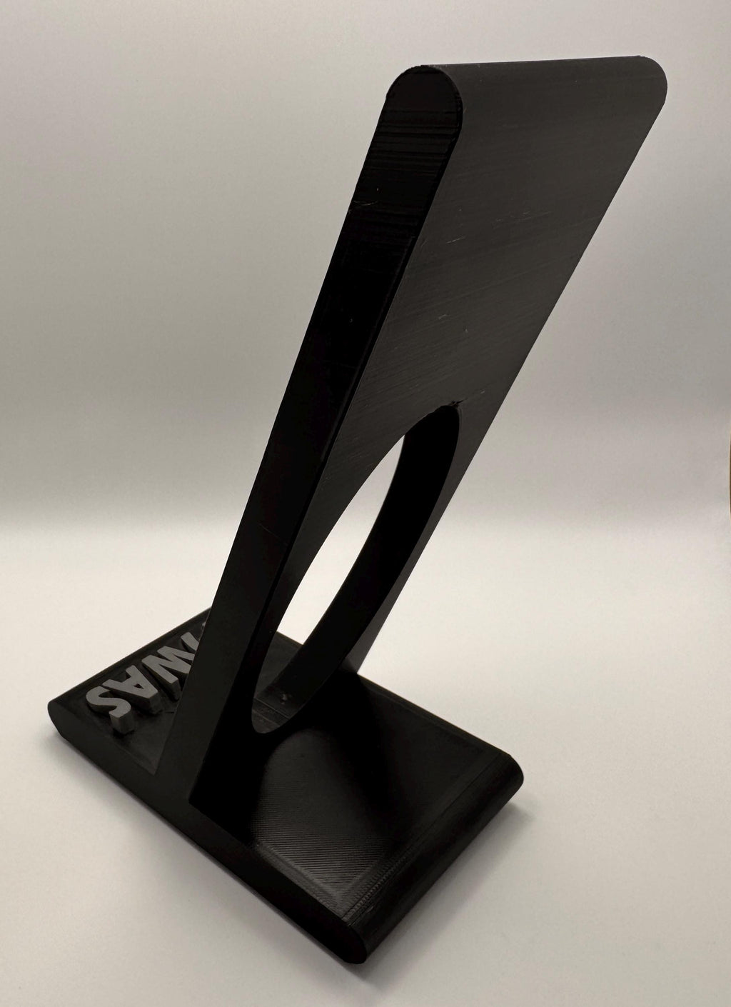 Universal radio hand microphone stand – empty stand side angle