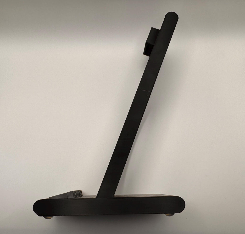 Universal radio hand microphone stand – side profile