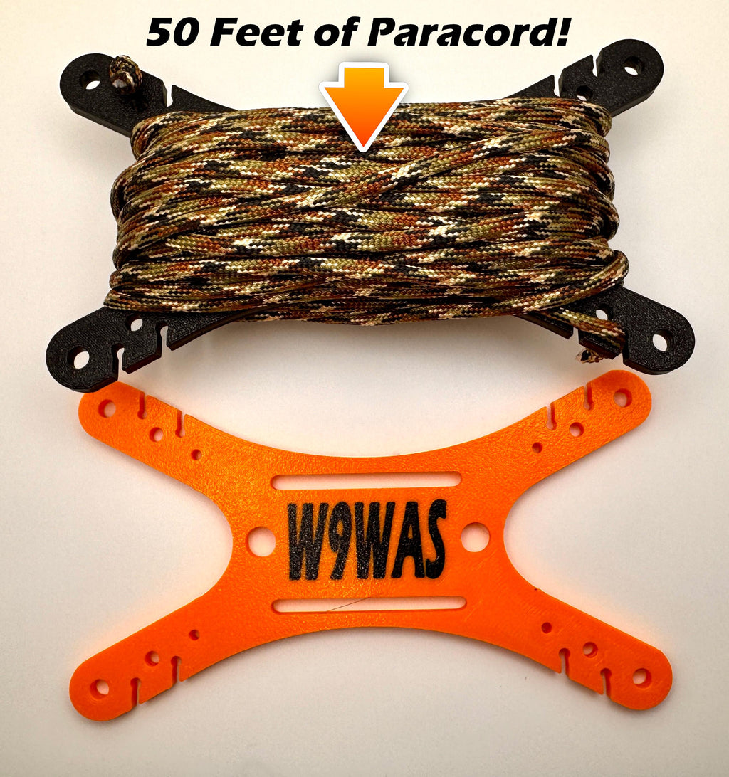 Universal antenna wire and paracord winder 3-pack – 50 feet of paracord wound