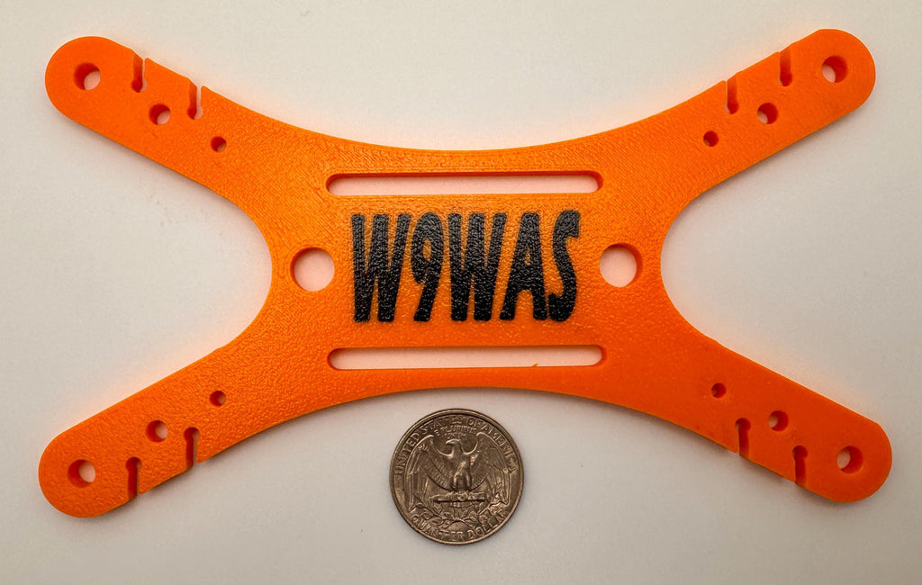 Universal antenna wire and paracord winder 3-pack – callsign winder with quarter for scale