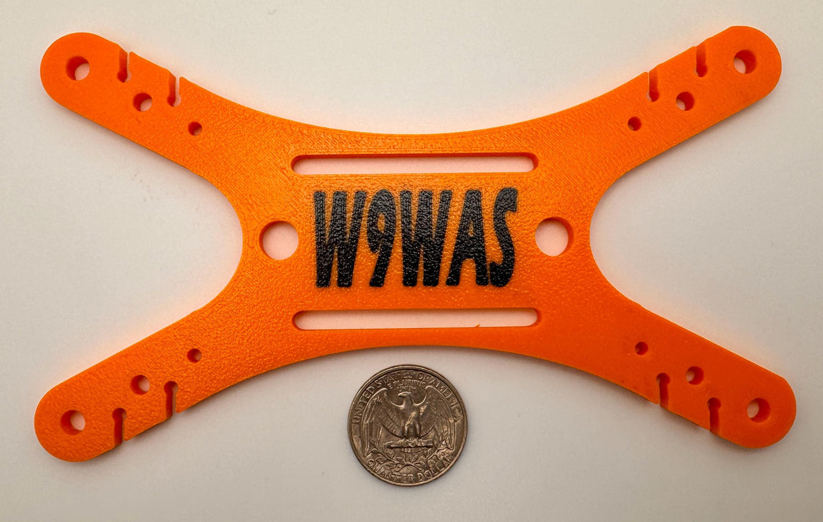 Universal antenna wire and paracord winder 3-pack – callsign winder with quarter for scale