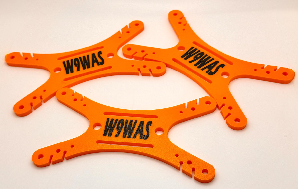 Universal antenna wire and paracord winder 3-pack – three callsign winders