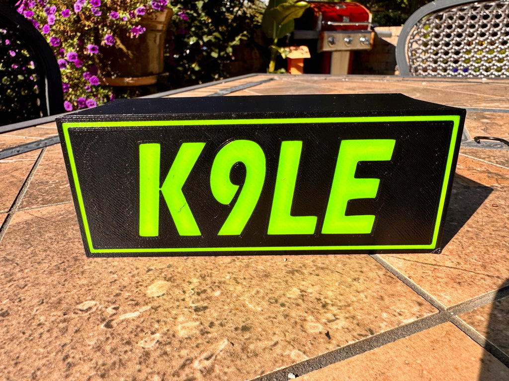 Xiegu G90 Face Cover for G90-H2 Rails – callsign close up