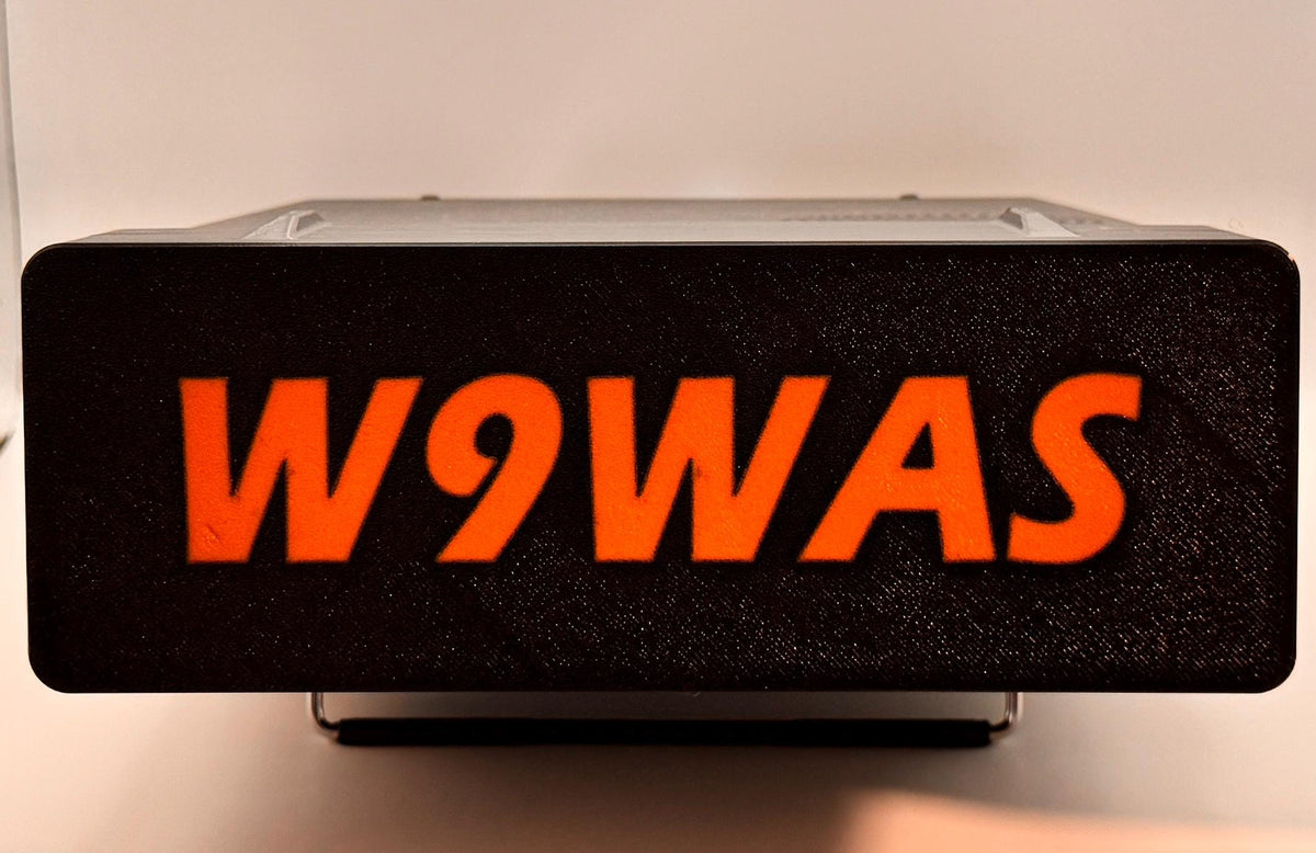 Yaesu FT-991A Dust Cover – callsign front close up