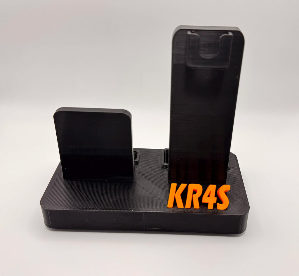 Yaesu FT5 / FT3 desk stand – empty stand with callsign